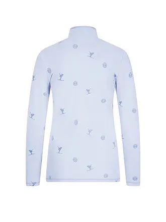 SPORTALM | Sous-pull de ski zippé pour femme | hellblau